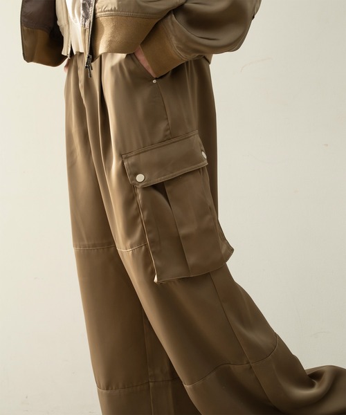 Forte（フォルテ）（フォルテ）の「West Side Modern Fatigue Pants/ウエストサイドモダンファティーグパンツ/カーゴパンツ/軽い履き心地（カーゴパンツ・メンズ・ブラウン/グレー・LARGE/MEDIUM）」の4枚目の写真