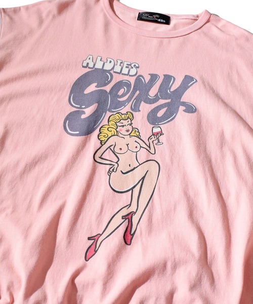 ALDIES(アールディーズ)の「Sexy Girl Cut / セクシーガールカット(Tシャツ/カットソー・メンズ・ホワイト/マルチ・FREE)」の12枚目の写真