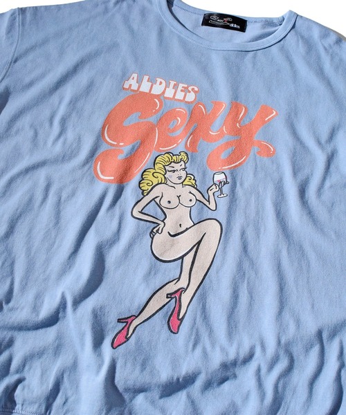 ALDIES(アールディーズ)の「Sexy Girl Cut / セクシーガールカット(Tシャツ/カットソー・メンズ・ホワイト/マルチ・FREE)」の8枚目の写真