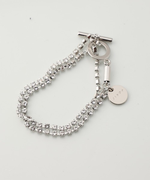 Jieda（ジエダ）の「PRECIOSA CRYSTAL 2 STRAND BRACELET（ネックレス・メンズ・シルバー・ONESIZE）」の3枚目の写真