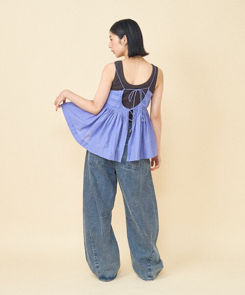 Freada/フリーダ インドコットンスクエアキャミソール Freada（フリーダ）の「Freada/フリーダ インドコットンビス