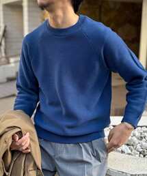 NOLLEY’S | 7Gガーター ラグランスリーブ プルオーバーニット(インナー付き)25SS(ニット/セーター)