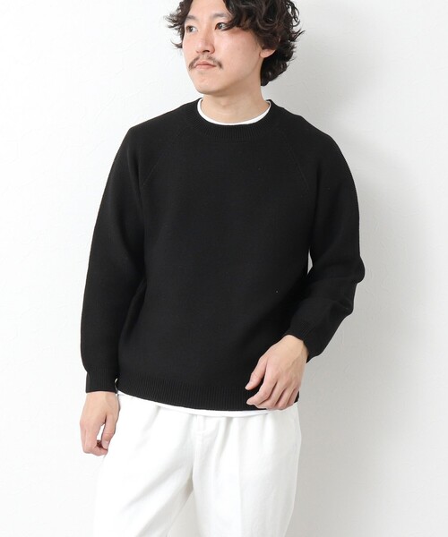 NOLLEY’S（ノーリーズ）の「7Gガーター ラグランスリーブ プルオーバーニット（インナー付き）25SS（ニット/セーター・メンズ・ライトグレー/ブラック/ブルー・M/L）」の18枚目の写真