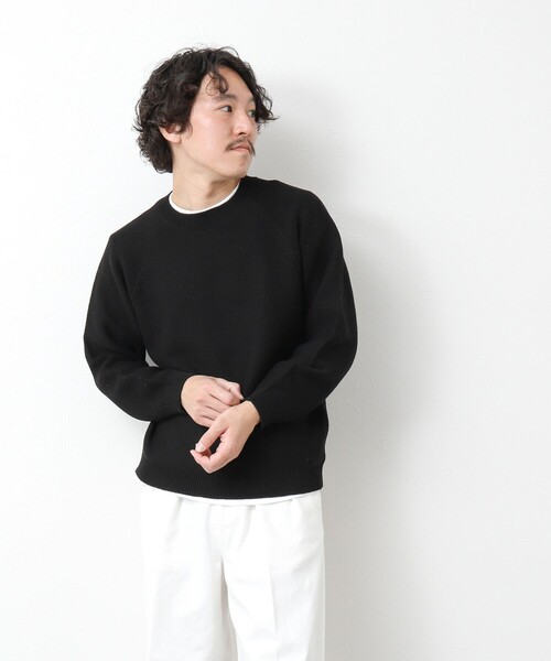 NOLLEY’S（ノーリーズ）の「7Gガーター ラグランスリーブ プルオーバーニット（インナー付き）25SS（ニット/セーター・メンズ・ライトグレー/ブラック/ブルー・M/L）」の21枚目の写真