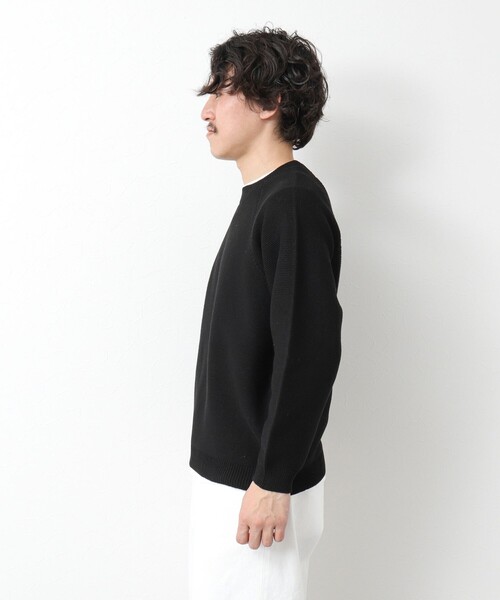 NOLLEY’S（ノーリーズ）の「7Gガーター ラグランスリーブ プルオーバーニット（インナー付き）25SS（ニット/セーター・メンズ・ライトグレー/ブラック/ブルー・M/L）」の22枚目の写真