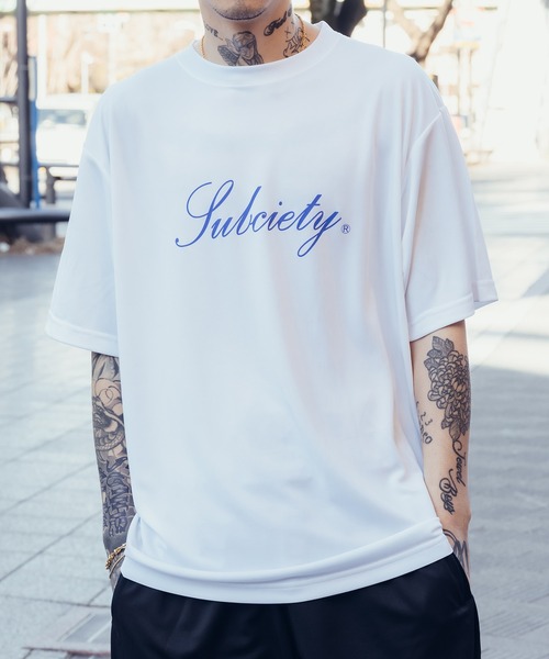 SBCY Sport（エスビーシーワイスポーツ）の「Dry tee S/S-flow-（Tシャツ/カットソー・メンズ・ホワイト/オレンジ/ブラック・SMALL/MEDIUM/X-LARGE/LARGE/XX-LARGE）」の2枚目の写真