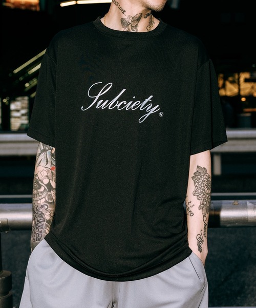 SBCY Sport（エスビーシーワイスポーツ）の「Dry tee S/S-flow-（Tシャツ/カットソー・メンズ・ホワイト/オレンジ/ブラック・SMALL/MEDIUM/X-LARGE/LARGE/XX-LARGE）」の3枚目の写真