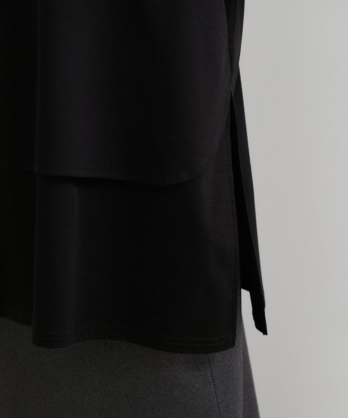 le cercle ADAM ET ROPE'（ルセルクルアダムエロペ）の「2WAYヘムカットプルオーバー（Tシャツ/カットソー・レディース・ホワイト/ライトグリーン/ブラック/ベージュ系/ホワイト系・FREE）」の17枚目の写真