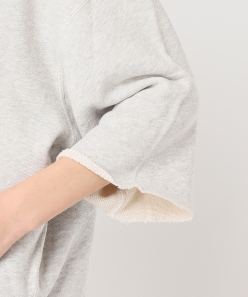 JOURNAL STANDARD（ジャーナルスタンダード）の「《追加2》ハーフスリーブロゴスウェット（スウェット・レディース・チャコールグレー/ブルー系その他/ベージュ・FREE）」の14枚目の写真