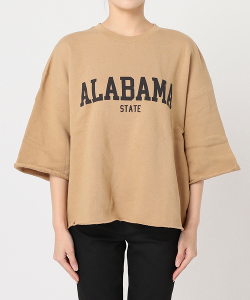 JOURNAL STANDARD（ジャーナルスタンダード）の「《追加2》ハーフスリーブロゴスウェット（スウェット・レディース・チャコールグレー/ブルー系その他/ベージュ・FREE）」の18枚目の写真