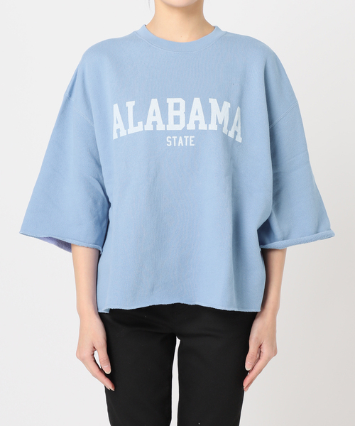 JOURNAL STANDARD（ジャーナルスタンダード）の「《追加2》ハーフスリーブロゴスウェット（スウェット・レディース・チャコールグレー/ブルー系その他/ベージュ・FREE）」の21枚目の写真