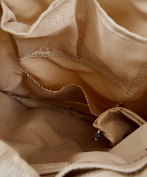 LOWELL things（ロウェル　シングス）の「【推し活】オシゴトナップサックトートバッグ/推し活バッグ/2WAY/うちわもすっぽり入る（バックパック/リュック・レディース・アイボリー/ブラック・フリー）」の21枚目の写真