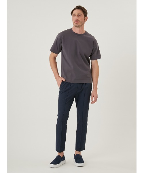 AOURE(アウール)の「PABLO ショートスリーブ(Tシャツ/カットソー・メンズ・ブラック/サックスブルー/チャコールグレー/ホワイト・SMALL/MEDIUM/LARGE/X-LARGE)」の6枚目の写真