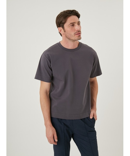 AOURE(アウール)の「PABLO ショートスリーブ(Tシャツ/カットソー・メンズ・ブラック/サックスブルー/チャコールグレー/ホワイト・SMALL/MEDIUM/LARGE/X-LARGE)」の7枚目の写真