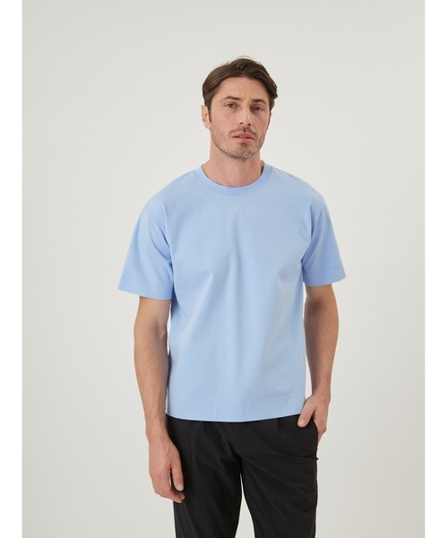 AOURE(アウール)の「PABLO ショートスリーブ(Tシャツ/カットソー・メンズ・ブラック/サックスブルー/チャコールグレー/ホワイト・SMALL/MEDIUM/LARGE/X-LARGE)」の10枚目の写真