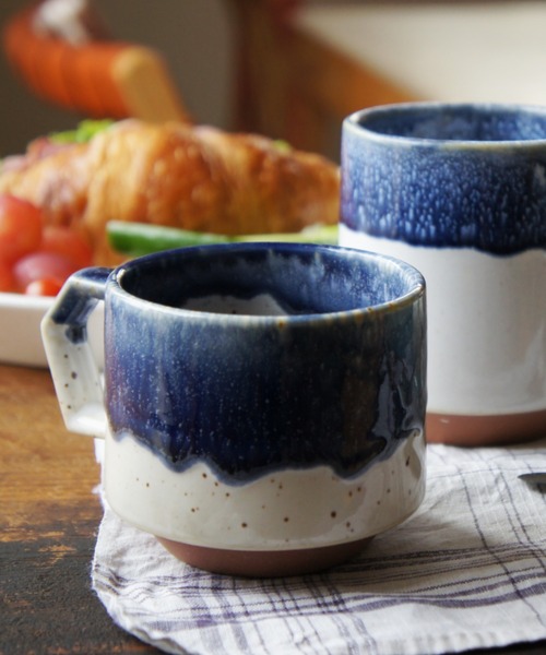 TIMELESS COMFORT（タイムレスコンフォート）の「CHIPS（チップス）CHIPS stack MUG（グラス/マグカップ/タンブラー・レディース・ネイビー/ホワイト/ホワイト×ブルー/ブラック・ONE SIZE）」の3枚目の写真