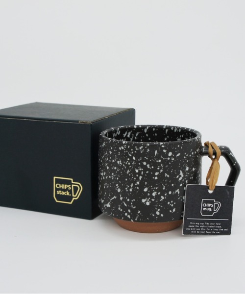 TIMELESS COMFORT（タイムレスコンフォート）の「CHIPS（チップス）CHIPS stack MUG（グラス/マグカップ/タンブラー・レディース・ネイビー/ホワイト/ホワイト×ブルー/ブラック・ONE SIZE）」の4枚目の写真