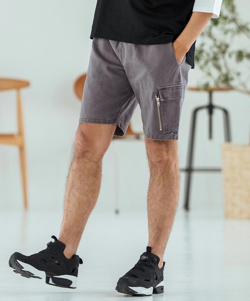 Magine(マージン)の「mp13470-Military design Short Pants ショートパンツ(その他パンツ・メンズ・オリーブ/ブラック/チャコール・44/46/48)」の3枚目の写真