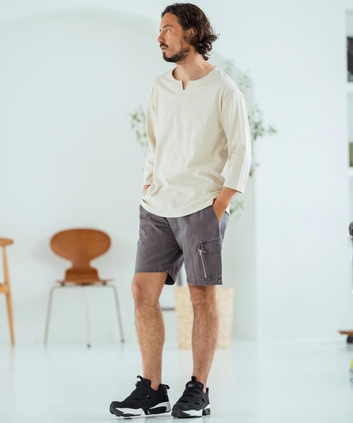 Magine(マージン)の「mp13470-Military design Short Pants ショートパンツ(その他パンツ・メンズ・オリーブ/ブラック/チャコール・44/46/48)」の22枚目の写真