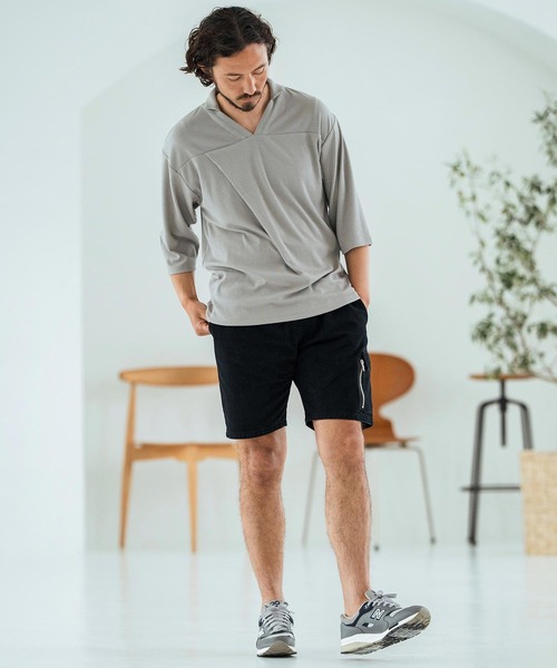 Magine(マージン)の「mp13470-Military design Short Pants ショートパンツ(その他パンツ・メンズ・オリーブ/ブラック/チャコール・44/46/48)」の15枚目の写真