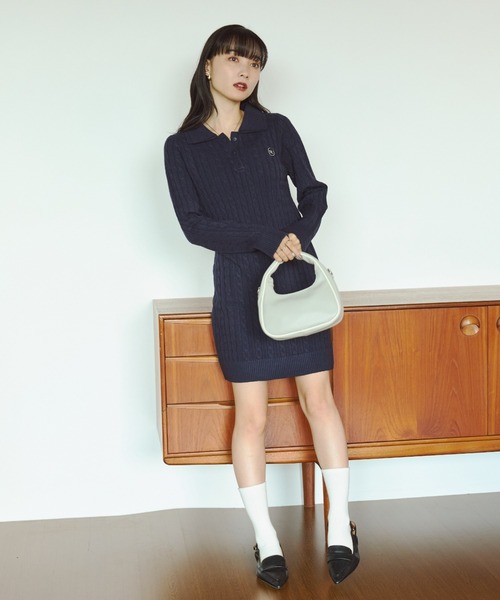 VANNIE U(ヴァニーユー)の「バイカラーパイピングワンハンドルバッグ/ショルダー付き(ショルダーバッグ・レディース・グレー/ブラック・FREE)」の20枚目の写真