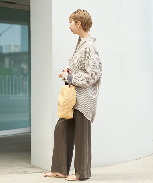 プラージュ　パンツ　ミニマル セール】silky satin minimal パンツ（その他パンツ）｜Plage