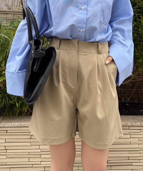 KOBE LETTUCE（コウベレタス）の「[ 春名亜美さんコラボ ]選べる3丈リネンライクタックパンツ（その他パンツ・レディース・ピンク系/ブラック/ベージュ系/ピンク/ブルー系/ブラック系/ベージュ/ブルー/グレー系/アイボリー系/ブラック系2・M2/M3/M1）」の22枚目の写真