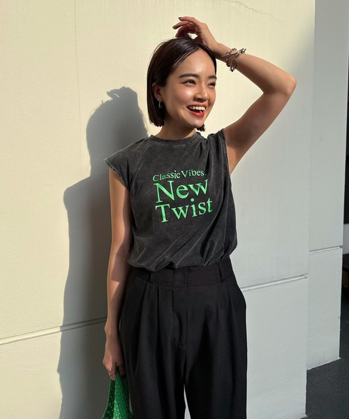 KOBE LETTUCE（コウベレタス）の「[ 春名亜美さんコラボ ]選べる3丈リネンライクタックパンツ（その他パンツ・レディース・ピンク系/ブラック/ベージュ系/ピンク/ブルー系/ブラック系/ベージュ/ブルー/グレー系/アイボリー系/ブラック系2・M2/M3/M1）」の16枚目の写真