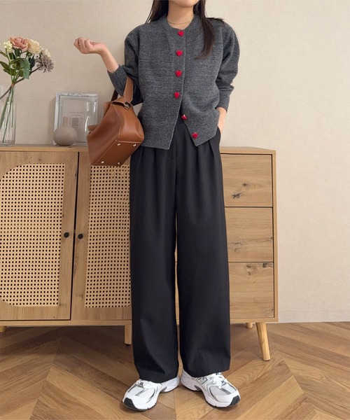 春名亜美さんコラボ ]選べる3丈リネンライクタックパンツ（その他