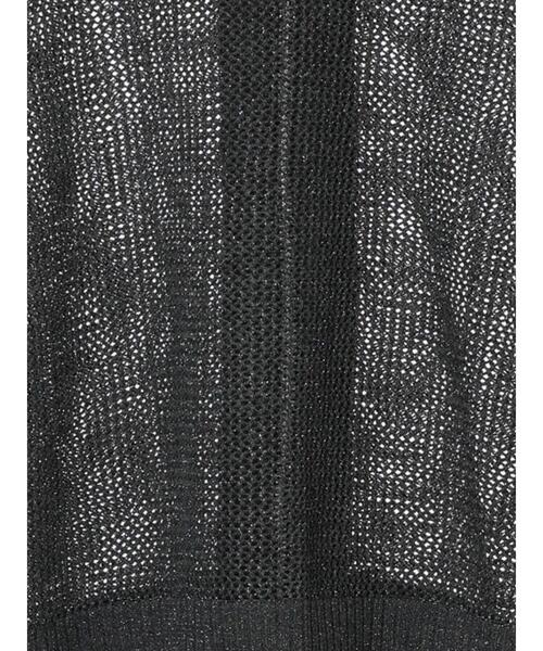 Lugnoncure（ルノンキュール）の「ラメ混メッシュ編みジップカーディガン（カーディガン/ボレロ・レディース・オフホワイト/チャコールグレー/グレー・F）」の22枚目の写真