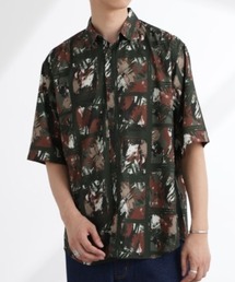 アート柄シャツ 半袖