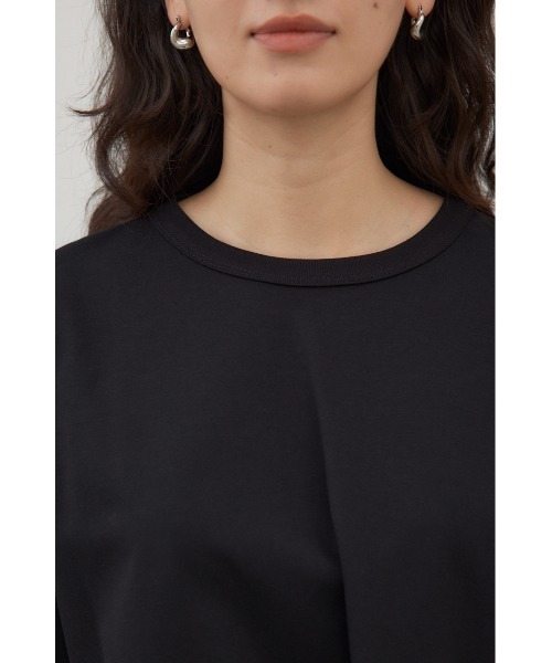 crie conforto(クリーコンフォルト)の「タックヘムショートプルオーバー(Tシャツ/カットソー・レディース・オフホワイト/ブラック/ピンク・FREE)」の10枚目の写真