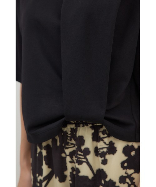 crie conforto(クリーコンフォルト)の「タックヘムショートプルオーバー(Tシャツ/カットソー・レディース・オフホワイト/ブラック/ピンク・FREE)」の12枚目の写真