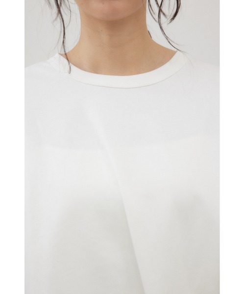 crie conforto(クリーコンフォルト)の「タックヘムショートプルオーバー(Tシャツ/カットソー・レディース・オフホワイト/ブラック/ピンク・FREE)」の19枚目の写真