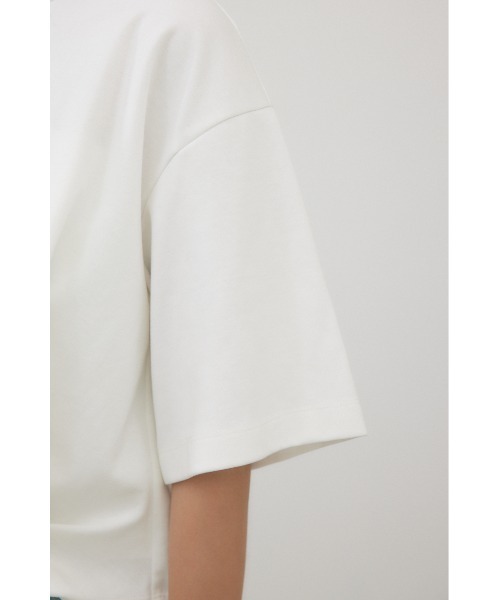 crie conforto(クリーコンフォルト)の「タックヘムショートプルオーバー(Tシャツ/カットソー・レディース・オフホワイト/ブラック/ピンク・FREE)」の20枚目の写真