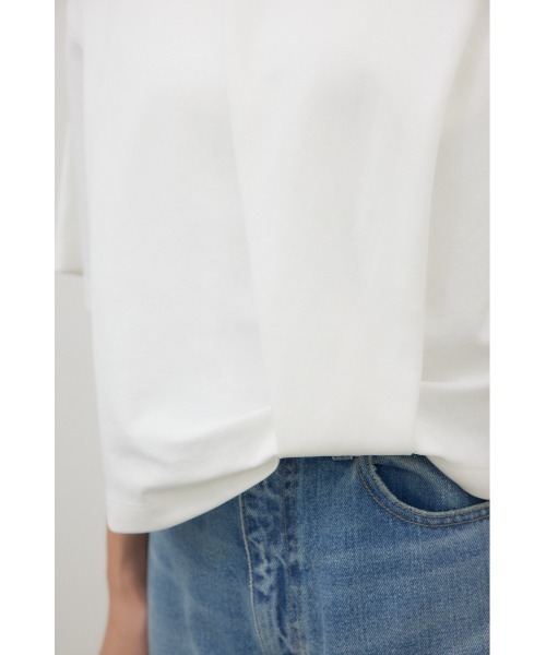 crie conforto(クリーコンフォルト)の「タックヘムショートプルオーバー(Tシャツ/カットソー・レディース・オフホワイト/ブラック/ピンク・FREE)」の21枚目の写真