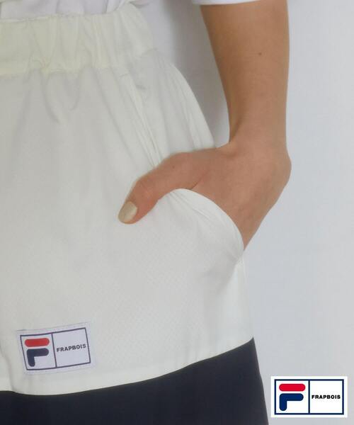 FRAPBOIS（フラボア）の「FILA×FRAPBOISスカート（スカート・レディース・クリーム/ブラック・1）」の5枚目の写真