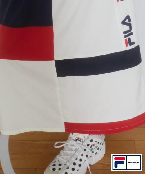 FRAPBOIS（フラボア）の「FILA×FRAPBOISスカート（スカート・レディース・クリーム/ブラック・1）」の8枚目の写真