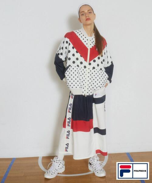 FRAPBOIS（フラボア）の「FILA×FRAPBOISスカート（スカート・レディース・クリーム/ブラック・1）」の9枚目の写真