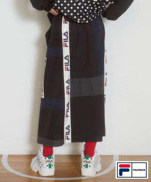 FRAPBOIS（フラボア）の「FILA×FRAPBOISスカート（スカート・レディース・クリーム/ブラック・1）」の17枚目の写真