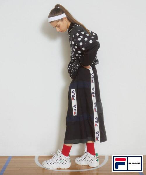 FRAPBOIS（フラボア）の「FILA×FRAPBOISスカート（スカート・レディース・クリーム/ブラック・1）」の21枚目の写真