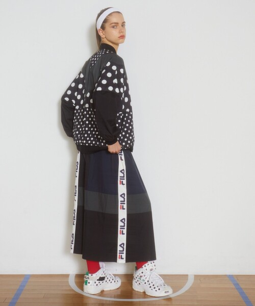 FRAPBOIS(フラボア)の「FILA×FRAPBOISスカート(スカート・レディース・クリーム/ブラック・1)」の19枚目の写真