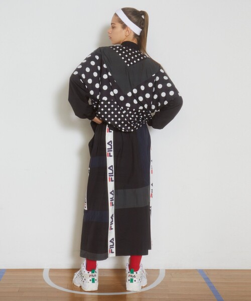 FRAPBOIS(フラボア)の「FILA×FRAPBOISスカート(スカート・レディース・クリーム/ブラック・1)」の18枚目の写真