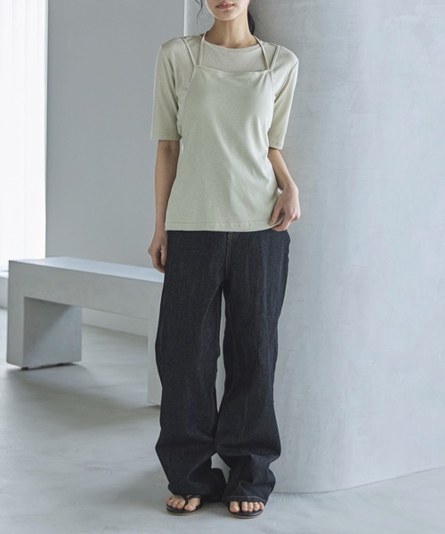 feepur(フェピュール)の「ホルターキャミレイヤードTee(Tシャツ/カットソー・レディース・ブラック/ベージュ・MEDIUM)」の20枚目の写真