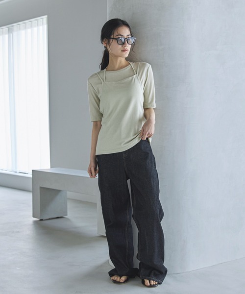 feepur(フェピュール)の「ホルターキャミレイヤードTee(Tシャツ/カットソー・レディース・ブラック/ベージュ・MEDIUM)」の22枚目の写真