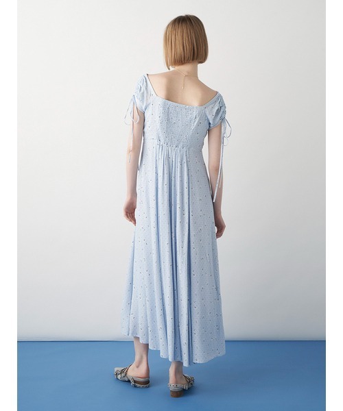 FURFUR(ファーファー)の「【WEB限定カラー】チェリー柄プリントワンピース(ワンピース・レディース・サックスブルー/ブラック/レッド/ホワイト・FREE)」の6枚目の写真