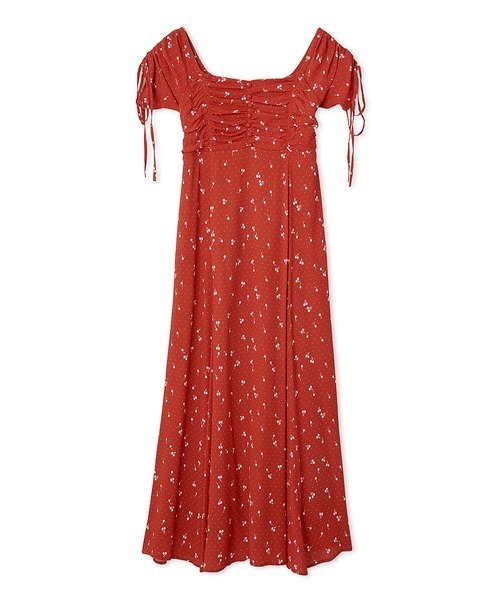 FURFUR(ファーファー)の「【WEB限定カラー】チェリー柄プリントワンピース(ワンピース・レディース・サックスブルー/ブラック/レッド/ホワイト・FREE)」の14枚目の写真