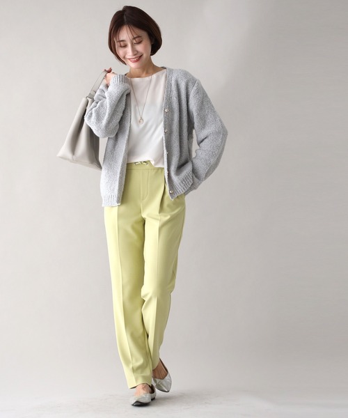 Ehre style(エーレスタイル)の「ふわっと明るく時短でオシャレぽこぽこニットカーデ(カーディガン/ボレロ・レディース・ブルー/ホワイト/ライトグレー・FREE)」の21枚目の写真