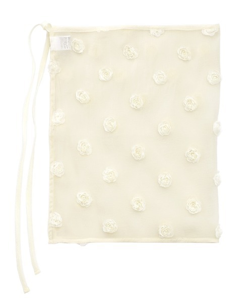 select MOCA（セレクトモカ）の「フラワーラップスカート（スカート・レディース・アイボリー/ブラック・FREE）」の11枚目の写真