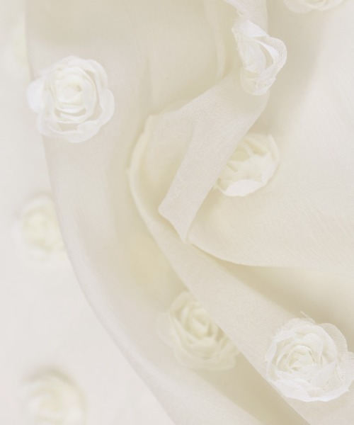 select MOCA（セレクトモカ）の「フラワーラップスカート（スカート・レディース・アイボリー/ブラック・FREE）」の10枚目の写真